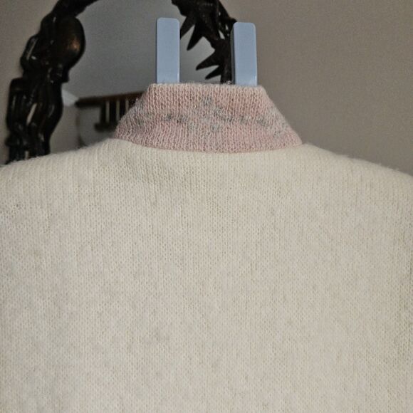 Vintage 80s Hilda Ltd Iceland Boiled Wool Maxi Long Coat Scarf Set S Nordic - Picture 14 of 14